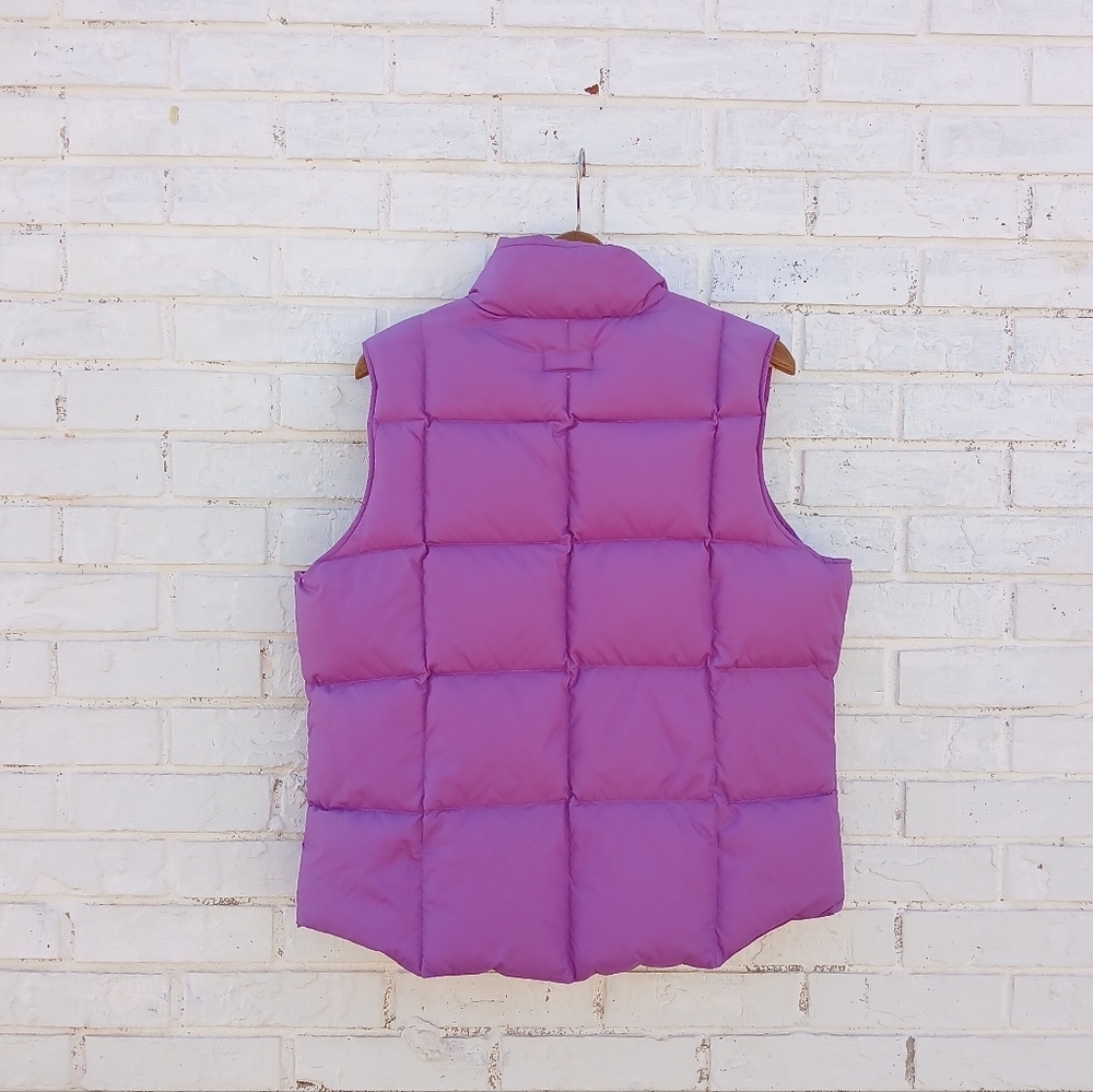 Lands' End Down Puffer Vest Purple Large - Picture 5 of 5